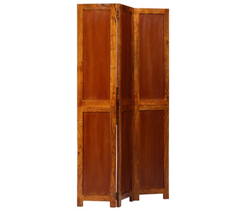 Divisor de Habitaciones  3 Paneles Marrón Miel 35x1.5x160 cm de Madera Sólida de Acacia