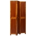 Divisor de Habitaciones  3 Paneles Marrón Miel 35x1.5x160 cm de Madera Sólida de Acacia