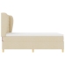 Cama con Colchón Crema 140x190 cm Tela