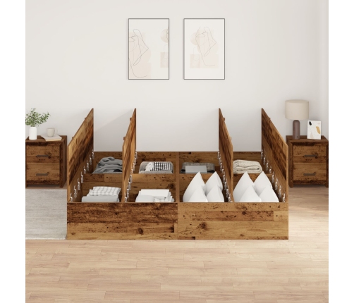 Estructura de Cama  Madera Vieja 200x200 cm