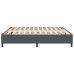 Cama Box Spring  Gris Oscuro 200x200 cm Tela de Pana
