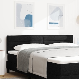 Cabezal de diseño Lines  Negro 180 cm Tela