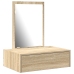Mesa de tocador colgante de roble Sonoma 60x40x70 cm