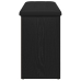 Banco de Almacenamiento  Negro de Roble 100x30x48 cm de Madera Elaborada
