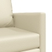 Sofá cama 2 en 1 crema 74x77x81 cm cuero sintético