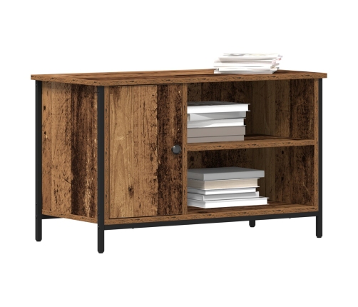 Cabinet de TV  Madera Vieja 80x40x50 cm Madera Ingenierizada y Acero