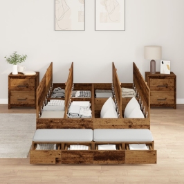 Estructura de cama  Madera vieja 120x200 cm