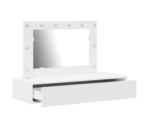 Mesa de Tocador Colgante  con Luces LED Blanca