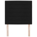 Cabecero  Negro Tela 90 cm Cabecero Rectangular Moderno