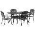 Juego de 3 Negro Aluminio Fundido Mediana