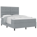 Cama con Somier  Gris Claro 160x200 cm Tela