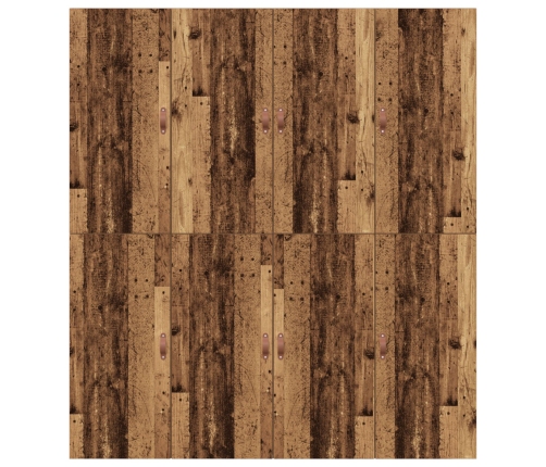 Estructura de Cama Madera Recuperada Madera de Roble Sólido