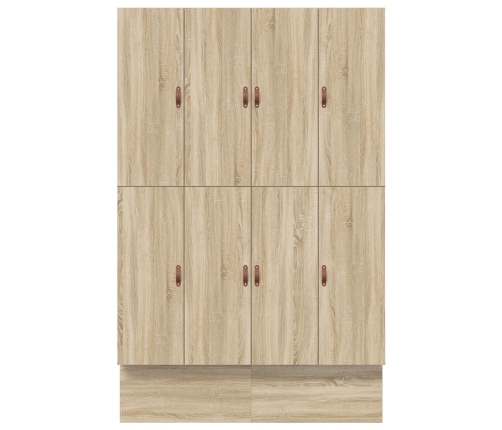 Cama con Almacenamiento  Roble Sonoma Madera Elaborada