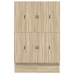 Cama con Almacenamiento  Roble Sonoma Madera Elaborada