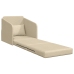 Sofá Cama  2 en 1 Crema 65x80x83 cm Tela
