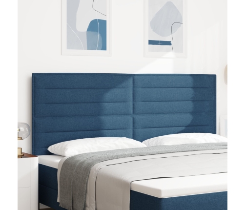 Cabecero  Diseño Lines Azul 200 cm Tela