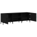 Cabinet de Televisión  Negro Roble 150x30x50 cm Madera Elaborada