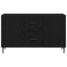 Consola Negra de Roble  100x36x60 cm de Madera de Ingeniería