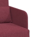 Sofá cama de suelo  2 en 1 Rojo Vino 65x80x83 cm Tela