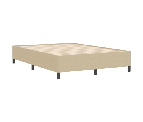 Estructura de Cama  Verde Claro Gris 140x190 cm Tela de Pana