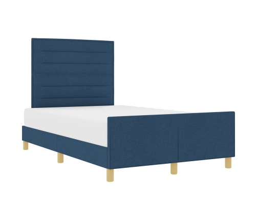 Cama  Azul 140x190 cm de Tela