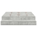 Marco de cama con almacenamiento  Gris concreto Madera de calidad