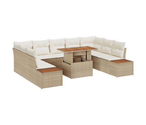 Conjunto de Sofá de Jardín  Conjunto de 6 Beige Ratán