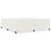 Cama de muelles  Crema 200x200 cm Tela pana