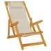 Sillas de playa plegables  2 pcs Taupe de Madera de Acacia y Textilene