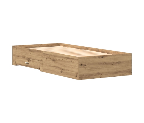 Estructura de Cama  Artisan Roble 90x190 cm Madera Elaborada