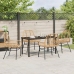 Set de Comedor de Jardín de 5 Piezas Marrón Poliratán