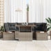 Conjunto de Sofás de Jardín  Set de 6 Gris Ratán