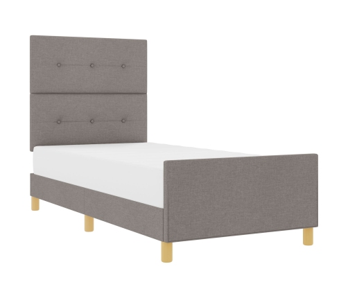 Marco de Cama  Taupe 80x200 cm Tela
