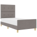 Marco de Cama  Taupe 80x200 cm Tela