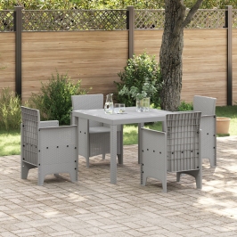 Mesa al Aire Libre Gris Claro Plástico Estándar Duradera