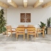 Conjunto de Comedor de Jardín de 7 Piezas de Madera Maciza de Acacia