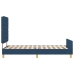 Estructura de Cama de Tela Azul  80x200 cm