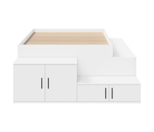 Estructura de Cama de Almacenamiento  Set de 3 Blanca