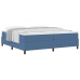 Cama con Somier de  Azul 200x200 cm Tela de Pana