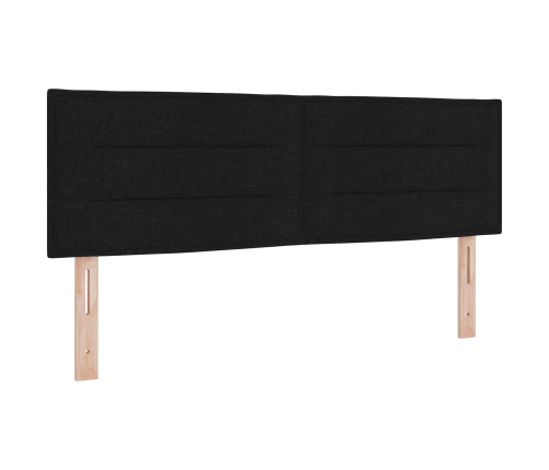 Cabecero de diseño Lines en negro de 140 cm en tela