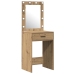Set de Tocador de 2 Piezas con LED en Madera Elaborada de Roble Artesanal