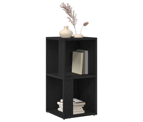 Gabinete Esquinero  Negro Roble 33x33x67 cm Madera Elaborada