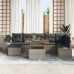 Set de Sofá de Jardín  Set de 8 Gris Ratan