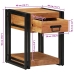 Mesita de Noche  40x40x50 cm Madera Sólida de Acacia