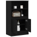 Mueble Alto  Roble Negro 60x35.5x103.5 cm Madera Resistente