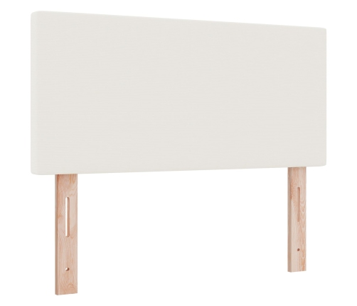 Cabecero de diseño liso crema 90 cm tejido de corduroy