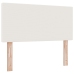Cabecero de diseño liso crema 90 cm tejido de corduroy
