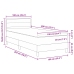 Cama Box Spring  con Colchón Negra 100x200 cm Tela