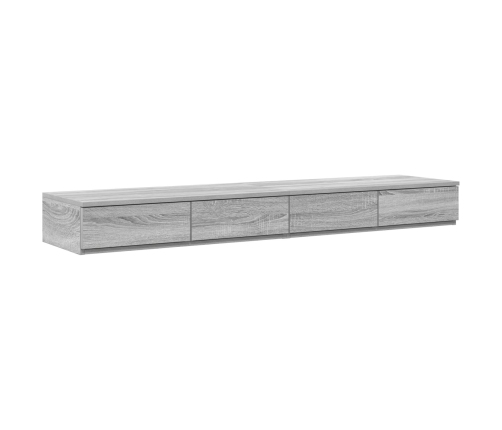 Cama con almacenamiento  Gris sonoma Madera elaborada