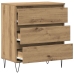 Aparador con Cajones de Roble Artesanal 60x35x70 cm Madera Engineered